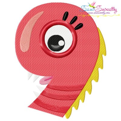 Monster Number-9 Embroidery Design Pattern-1