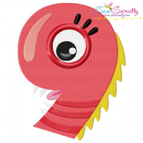 Monster Number-9 Embroidery Design Pattern