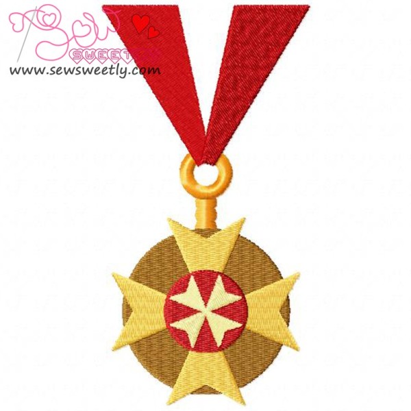 Army Medal 3 Embroidery Design Pattern-1