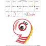 Monster Number-9 Applique Design Pattern-3