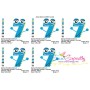 Monster Number-7 Embroidery Design Pattern-2