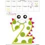 Monster Number-2 Applique Design Pattern-3