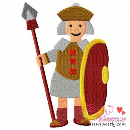 Gladiator-1 Embroidery Design- 1