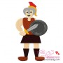 Gladiator-2 Embroidery Design Pattern-1