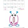 Monster Number-0 Applique Design Pattern-3