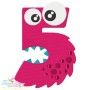 Monster Numbers Embroidery Design Bundle-7