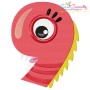 Monster Numbers Embroidery Design Bundle-11
