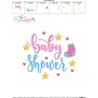 Baby Shower Lettering Embroidery Design Pattern-3