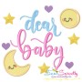 Dear Baby Lettering Embroidery Design Pattern-1