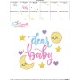 Dear Baby Lettering Embroidery Design Pattern-3