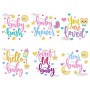 Baby Shower Lettering Embroidery Design Bundle-1