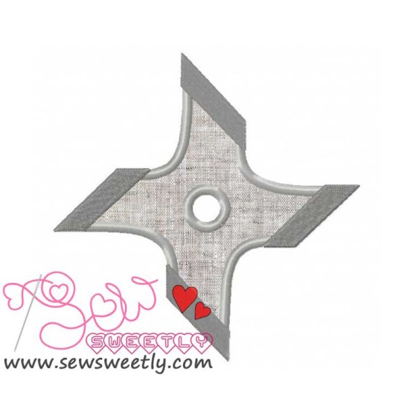 Shuriken-1 Applique Design Pattern-1