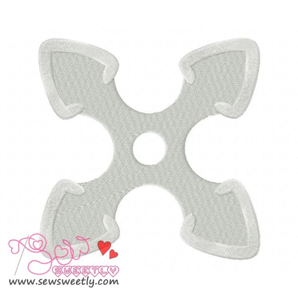 Shuriken-2 Embroidery Design Pattern-1