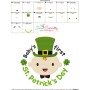 Baby's First St. Patrick's Day Lettering Embroidery Design Pattern-3