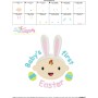 Baby's First Easter Lettering Embroidery Design Pattern-3