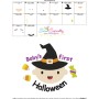 Baby's First Halloween Lettering Embroidery Design Pattern-3