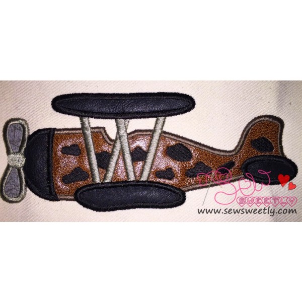 Classic Fighter Plane-2 Applique Design Pattern-1