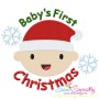 Baby's First Holiday Lettering Embroidery Design Bundle-3