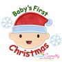 Baby's First Holiday Lettering Applique Design Bundle-3
