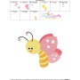 Pink Butterfly Embroidery Design Pattern-3
