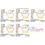 Baby Bunny Girl Stroller Applique Design Pattern-2