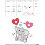 Valentine Elephant-2 Embroidery Design Pattern-3