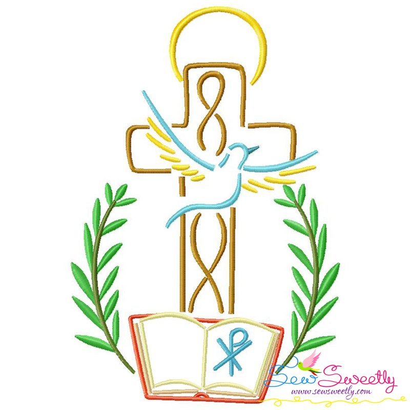 Satin Stitch Cross-9 Embroidery Design Pattern