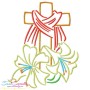 Satin Stitch Crosses Embroidery Design Bundle-5