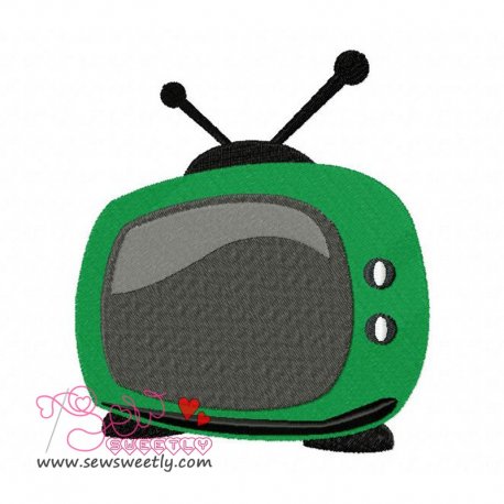 Television Embroidery Design Pattern-1
