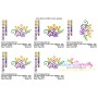 Mardi Gras Floral Crown Applique Design Pattern-2