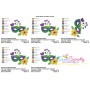 Mardi Gras Floral Mask-1 Embroidery Design Pattern-2