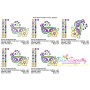 Mardi Gras Floral Mask-1 Applique Design Pattern-2