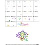 Mardi Gras Floral Star Applique Design Pattern-3