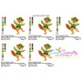 St. Patrick's Day Lucky Fox Embroidery Design Pattern-2