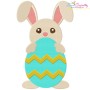 Easter Bunny With Egg-4 Embroidery Design Pattern-1