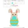 Easter Bunny With Egg-4 Embroidery Design Pattern-3