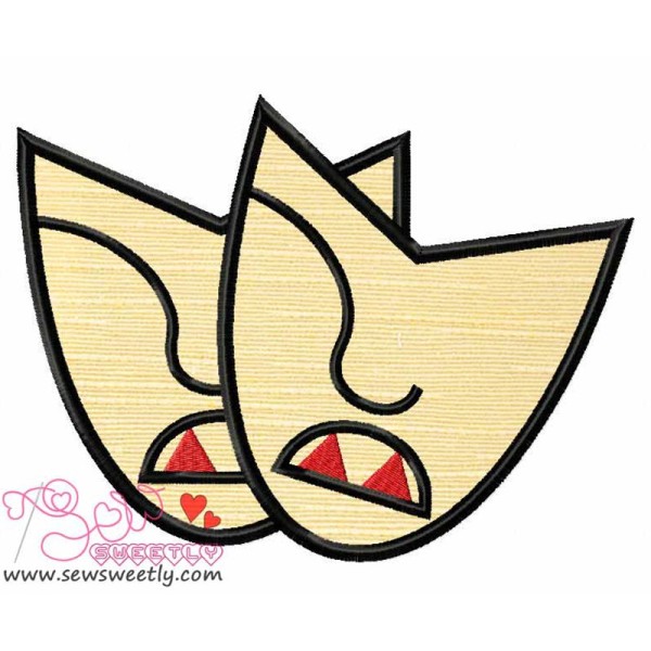 Movie Genre Horror Applique Design Pattern-1