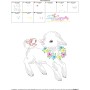 Colorwork Easter Lamb Embroidery Design Pattern-3