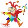 Happy Clown Embroidery Design Pattern-1