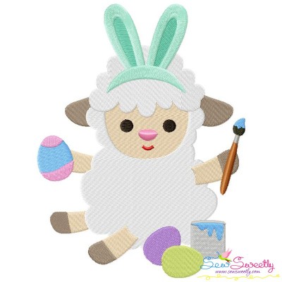 Baby Easter Sheep-1 Embroidery Design Pattern-1