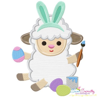 Baby Easter Sheep-1 Applique Design Pattern-1