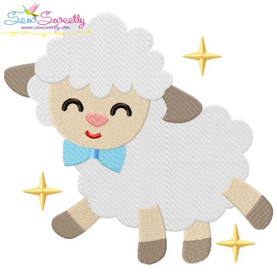 Baby Easter Sheep-3 Embroidery Design Pattern-1