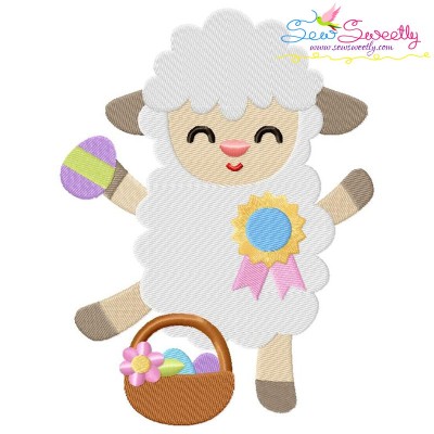 Baby Easter Sheep-4 Embroidery Design Pattern-1