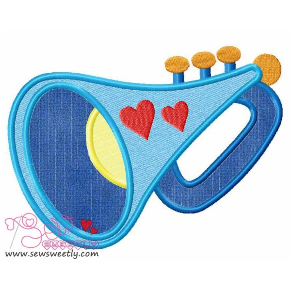 Music Instrument-6 Applique Design Pattern-1