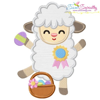 Baby Easter Sheep-4 Applique Design Pattern-1