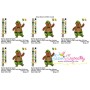 St. Patrick's Day Lucky Bear Embroidery Design Pattern-2