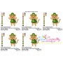 St. Patrick's Day Lucky Cat Embroidery Design Pattern-2