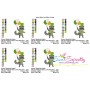 St. Patrick's Day Lucky Raccoon Embroidery Design Pattern-2