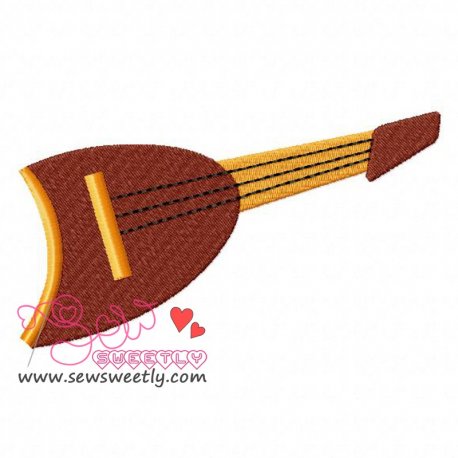 Music Instrument-3 Embroidery Design Pattern-1