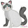 Himalayan Cat Applique Design Pattern-1